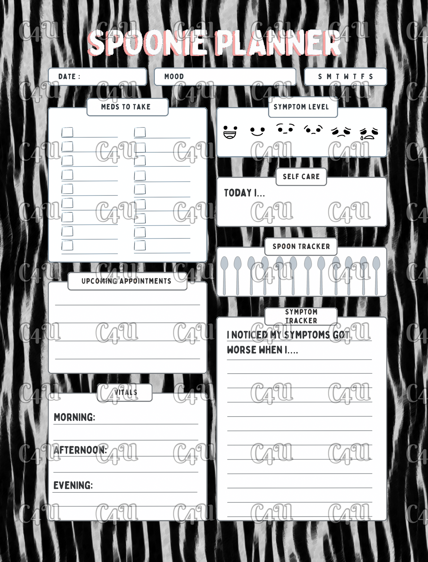 Spoonie Planner Digital Download