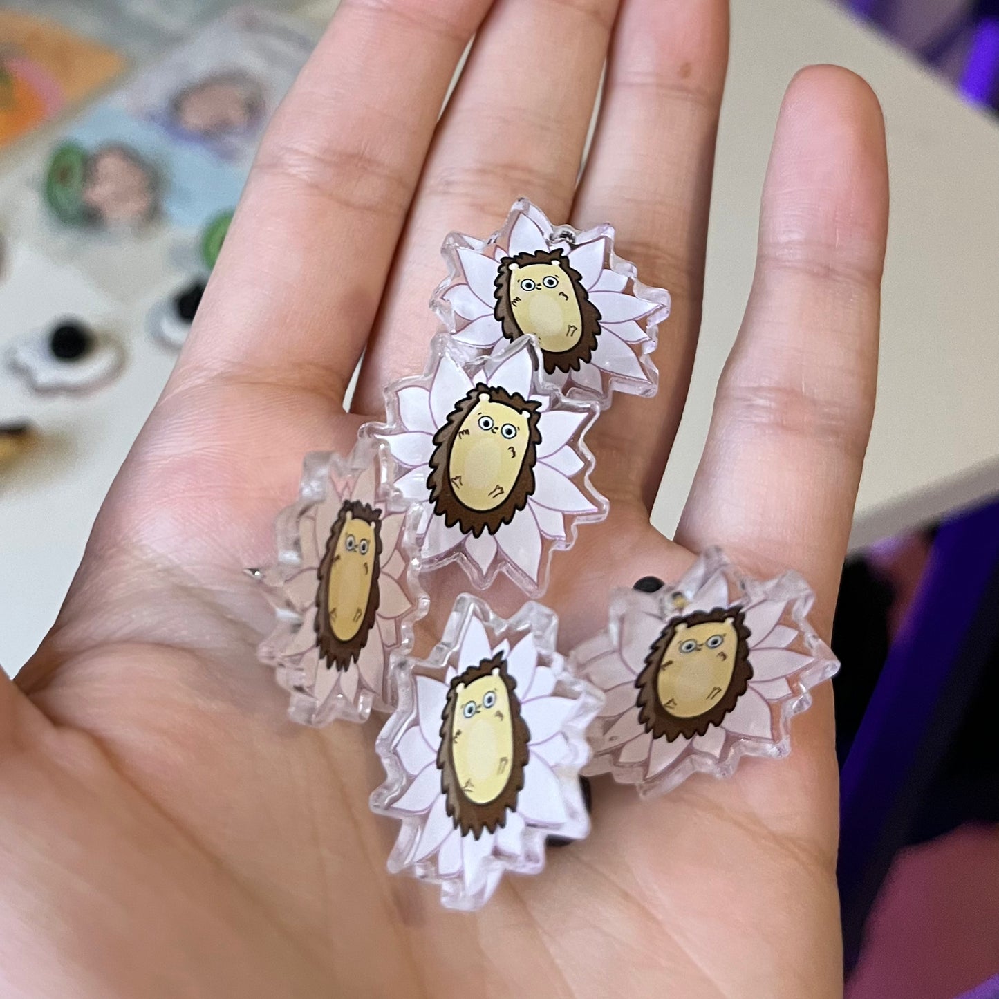 Hedgehog Acrylic Pin