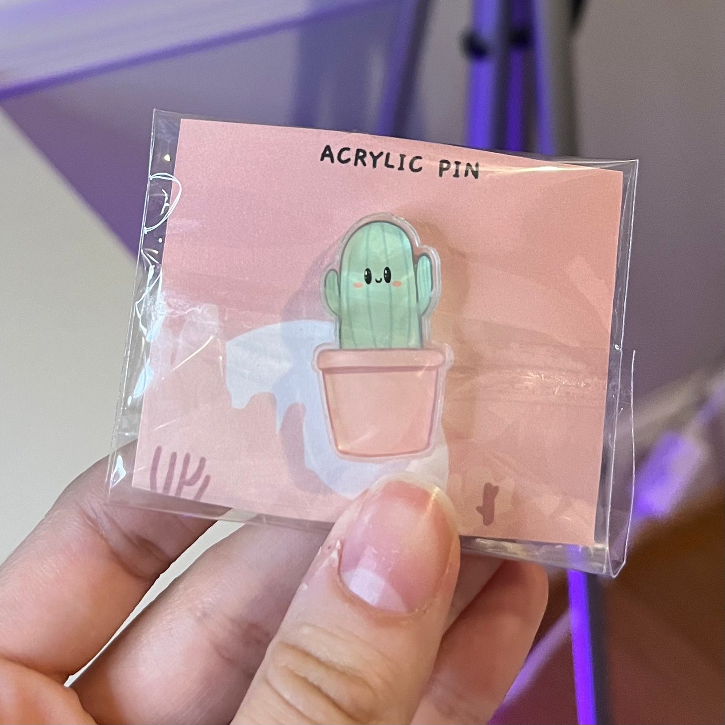 Cactus Acrylic Pin