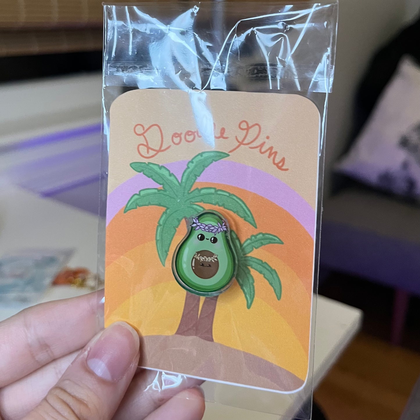 Avocado Acrylic Pin