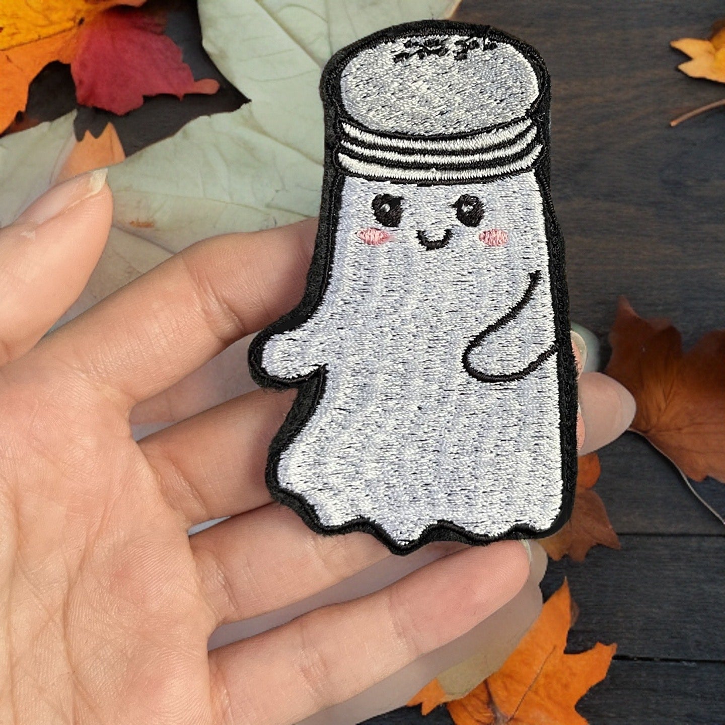 Salty Ghost Iron on Patch