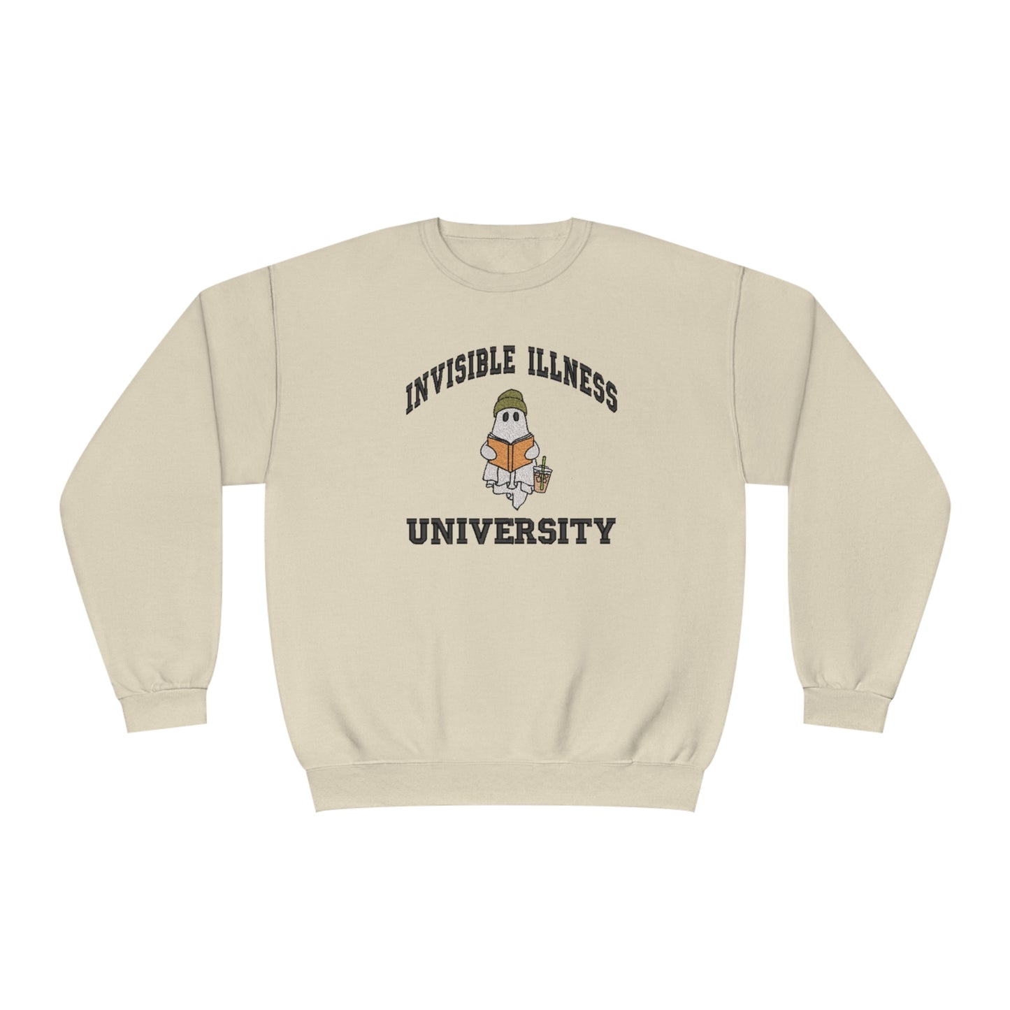 Invisible Illness University Crewneck Sweatshirt (embroidered)