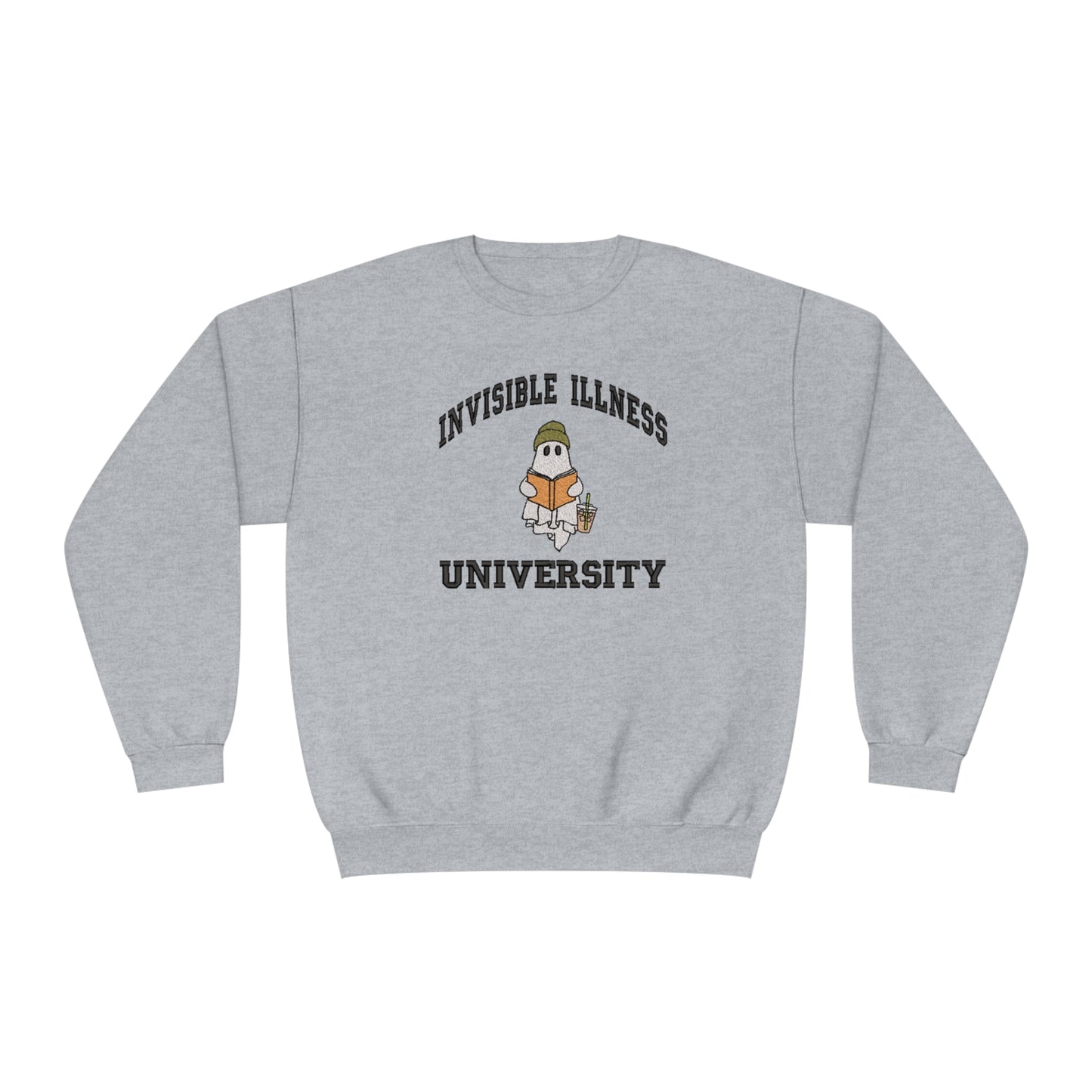 Invisible Illness University Crewneck Sweatshirt (embroidered)