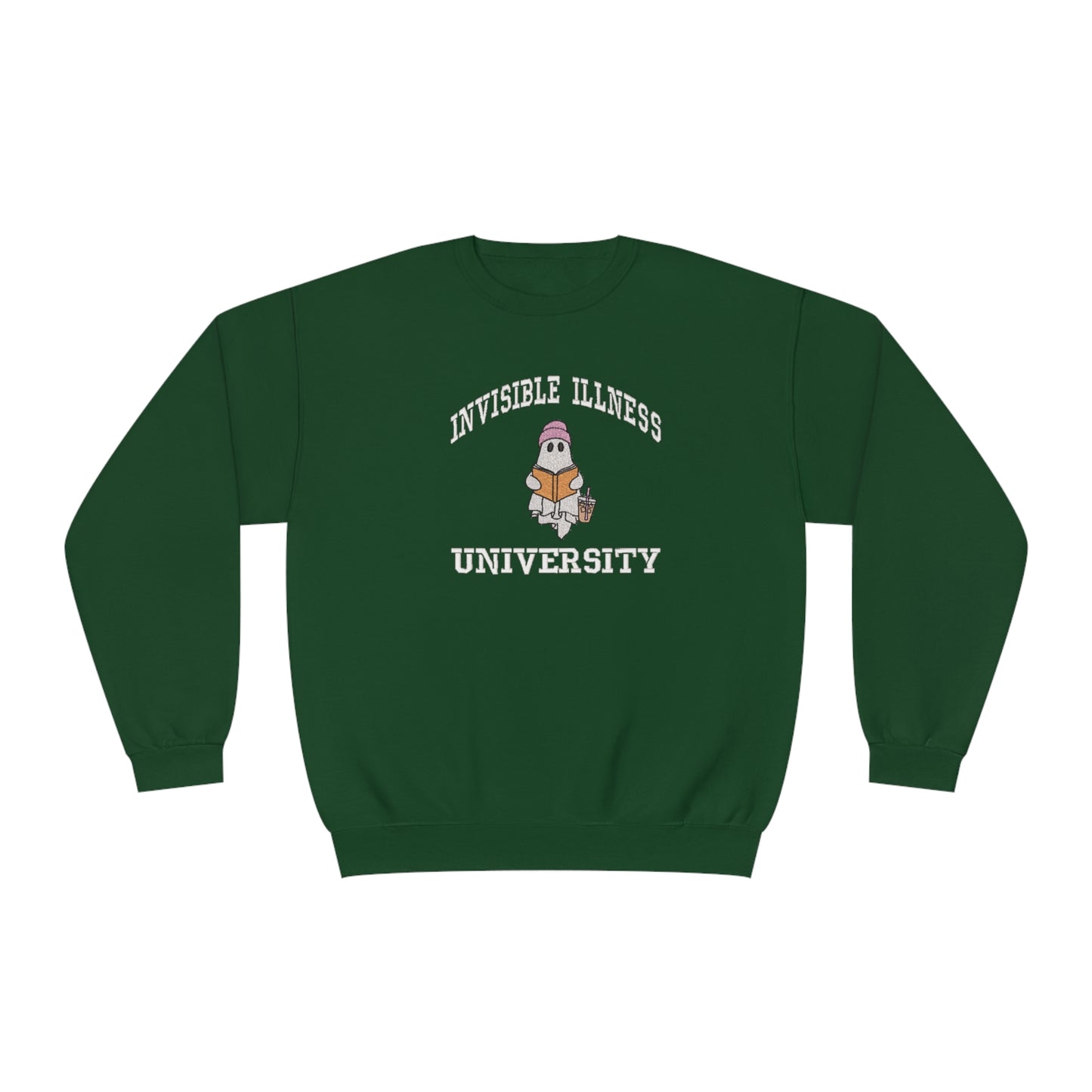 Invisible Illness University Crewneck Sweatshirt (embroidered)