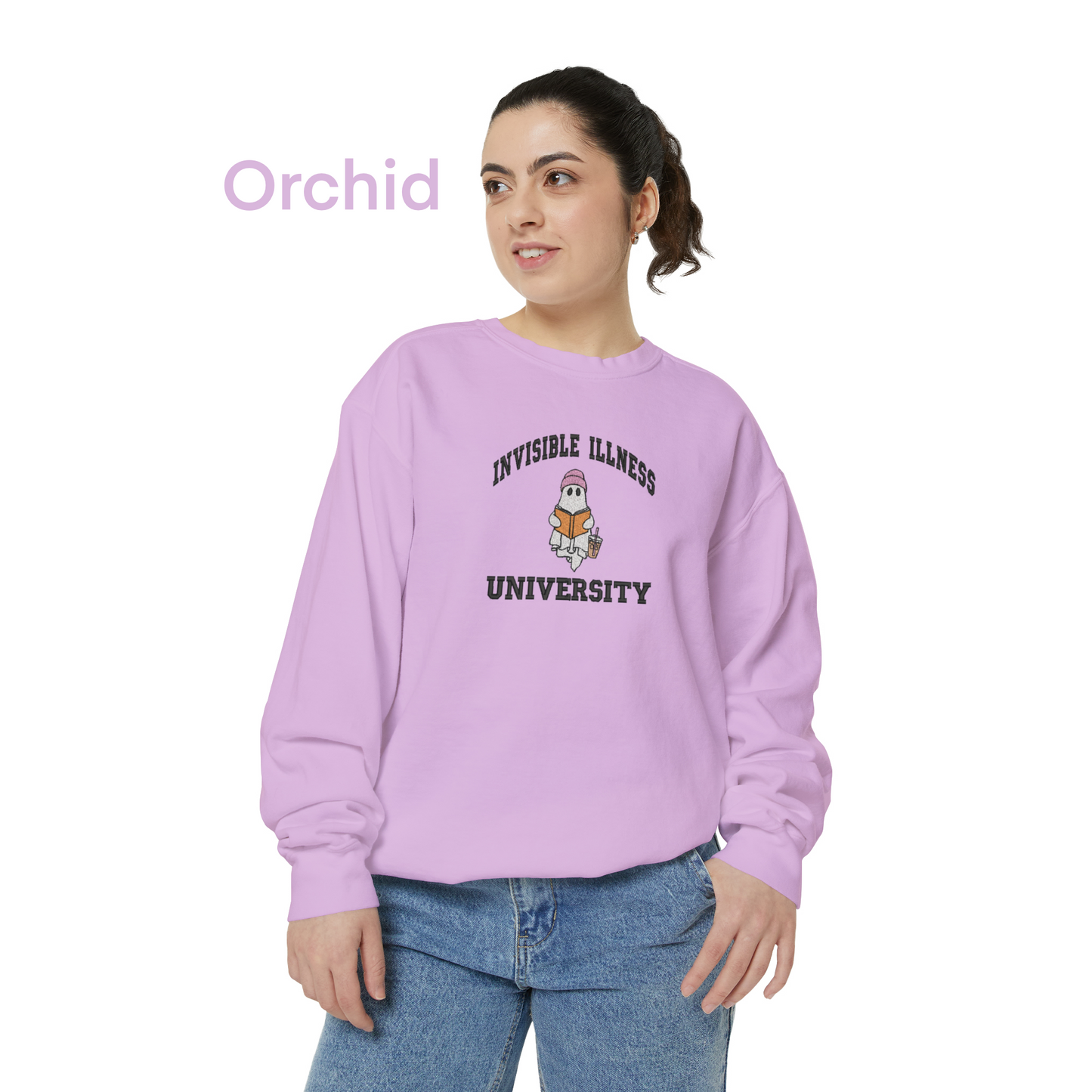 Invisible Illness University Crewneck Sweatshirt (embroidered)