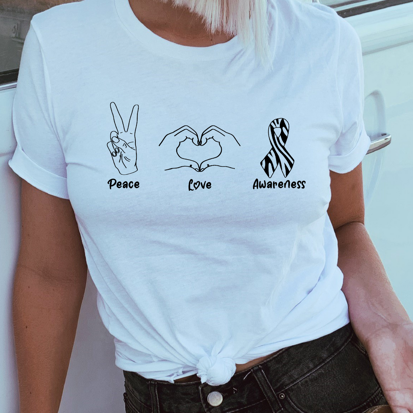 Peace, Love, Awareness T-Shirt
