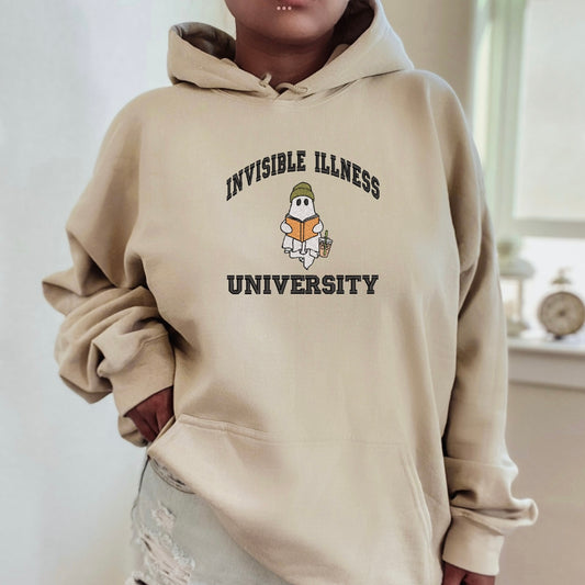 Invisible Illness University Hoodie (Embroidered)
