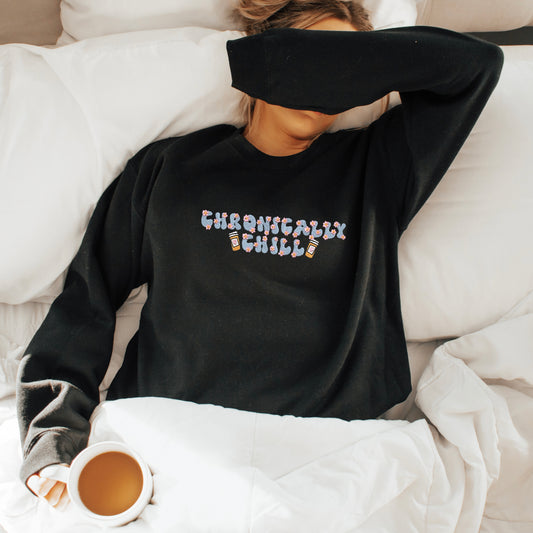 Chronically Chill Embroidered Sweatshirt