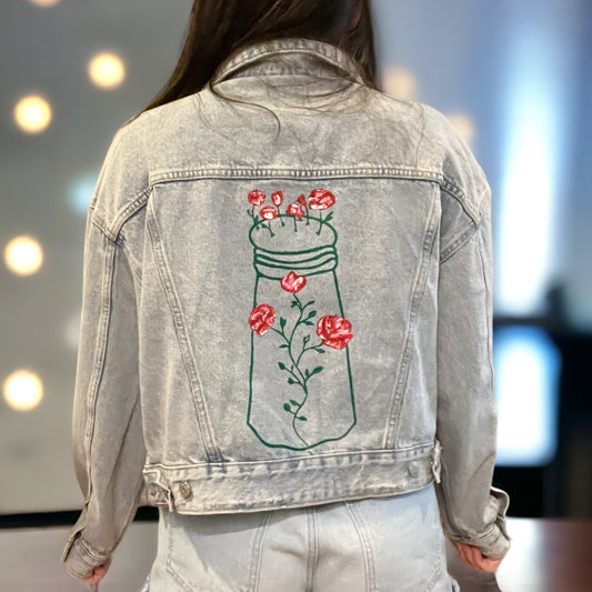 Floral Salt Jean Jacket