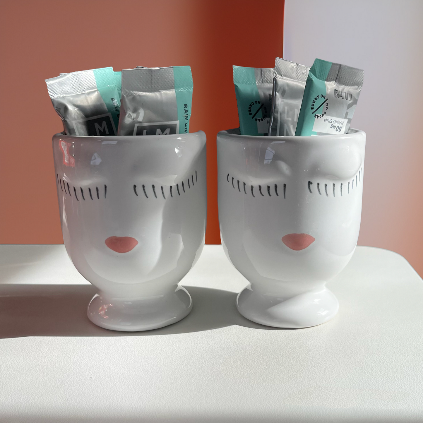 Cute Ceramic Bedside Storage Cups